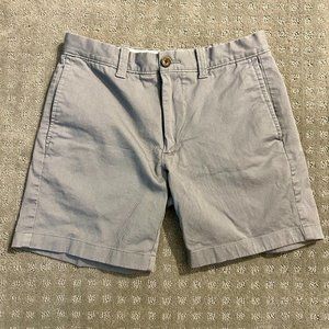 J. Crew 7" Flex Khaki Chino Short Slate Grey Men’s Size 28